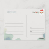 Postale Carte de Noël Chien (Dos)