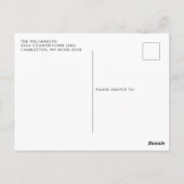 Postale Carte de Noël de Camion à Buffalo Rouge (Dos)