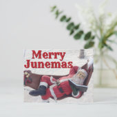 Postale Carte de Noël de Junemas Santa (Debout devant)
