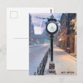 Postale Carte de Noël de West Chester (Devant / Derrière)