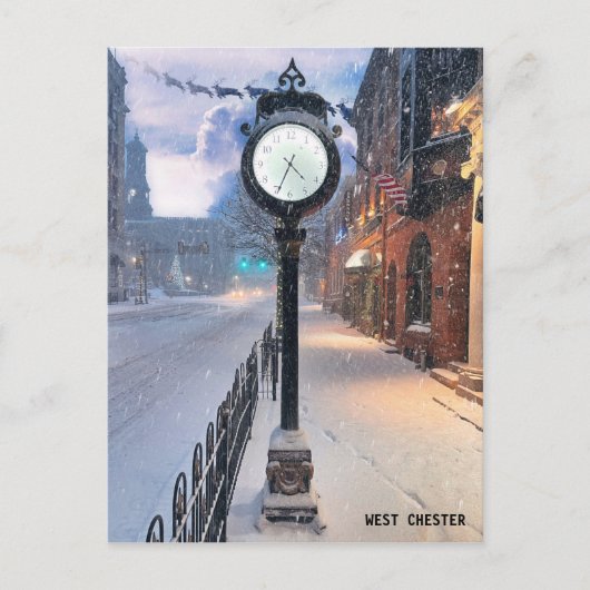 Postale Carte de Noël de West Chester (Devant)