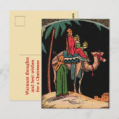 Postale Carte de Noël des Rois Mages (Devant / Derrière)
