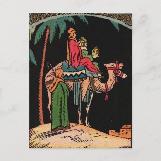 Postale Carte de Noël des Rois Mages (Devant)