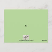 Postale Carte de Noël Donkey (Dos)