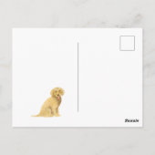 Postale Carte de Noël Doodle dorée (Dos)