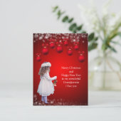 Postale Carte de Noël douce pour grands-parents (Debout devant)