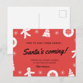 Postale Carte de Noël drôle humoristique (Devant / Derrière)