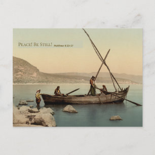 Postale Carte de Noël en aquarelle de la Bible de Galilée