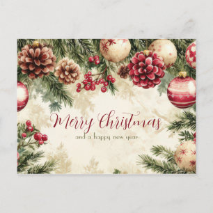 Postale Carte de Noël festive et élégante
