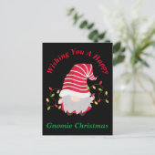Postale Carte de Noël Gnomie (Debout devant)