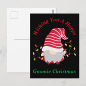 Postale Carte de Noël Gnomie (Devant / Derrière)