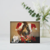 Postale Carte de Noël JG (Debout devant)