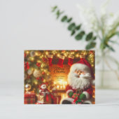 Postale Carte de Noël joyeuse (Debout devant)