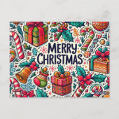 Postale Carte de Noël joyeuse (Dos)