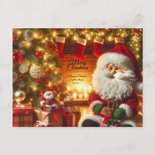 Postale Carte de Noël joyeuse (Devant)