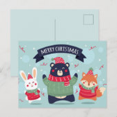 Postale Carte de Noël Joyeux Noël (Devant / Derrière)