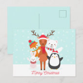 Postale Carte de Noël Joyeux Noël (Devant / Derrière)