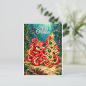 Postale Carte de Noël – L'arbre de corail enchanté d'Eva (Debout devant)