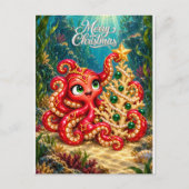 Postale Carte de Noël – L'arbre de corail enchanté d'Eva (Devant)