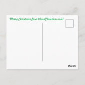 Postale Carte de Noël Mammoth et Dinotherium (Dos)