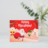 Postale Carte de Noël mignonne (Debout devant)