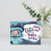 Postale Carte de Noël mignonne (Debout devant)