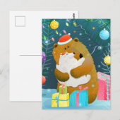 Postale Carte de Noël mignonne (Devant / Derrière)