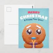 Postale Carte de Noël mignonne (Devant / Derrière)
