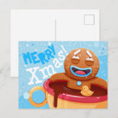 Postale Carte de Noël mignonne (Devant / Derrière)