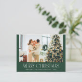 Postale Carte de noël miniature branchée (Debout devant)