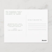 Postale Carte de Noël moderne (Dos)