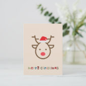 Postale Carte de Noël moderne et agréable (Debout devant)