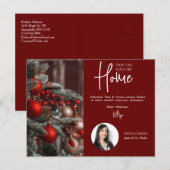 Postale Carte de Noël "Nulle part comme chez soi" (Devant / Derrière)