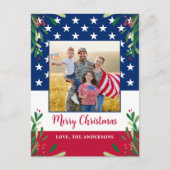 Postale Carte de Noël Patriotique Militaire Budget (Devant)