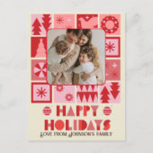 Postale Carte de Noël personnalisée avec photo (Devant)