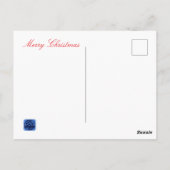 Postale Carte de Noël pliée (Dos)
