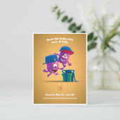 Postale Carte de Noël pour Gémeaux (Debout devant)