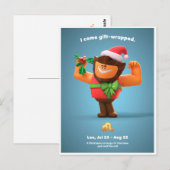 Postale Carte de Noël pour Leo (Devant / Derrière)