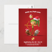 Postale Carte de Noël pour Sagittaire (Devant / Derrière)