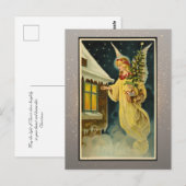 Postale Carte de Noël religieuse vintage (Devant / Derrière)