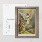 Postale Carte de Noël religieuse vintage (Devant / Derrière)