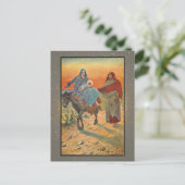 Postale Carte de Noël religieuse vintage (Debout devant)