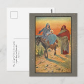 Postale Carte de Noël religieuse vintage (Devant / Derrière)