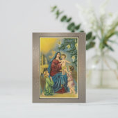 Postale Carte de Noël religieuse vintage (Debout devant)
