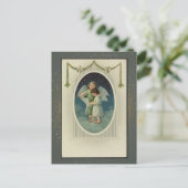 Postale Carte de Noël religieuse vintage (Debout devant)