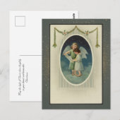 Postale Carte de Noël religieuse vintage (Devant / Derrière)