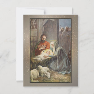 Postale Carte de Noël religieuse vintage