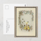 Postale Carte de Noël religieuse vintage (Devant / Derrière)