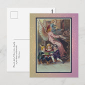 Postale Carte de Noël religieuse vintage (Devant / Derrière)