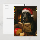 Postale Carte de Noël 'Taxe sur le fromage' Cocker Spaniel (Devant / Derrière)